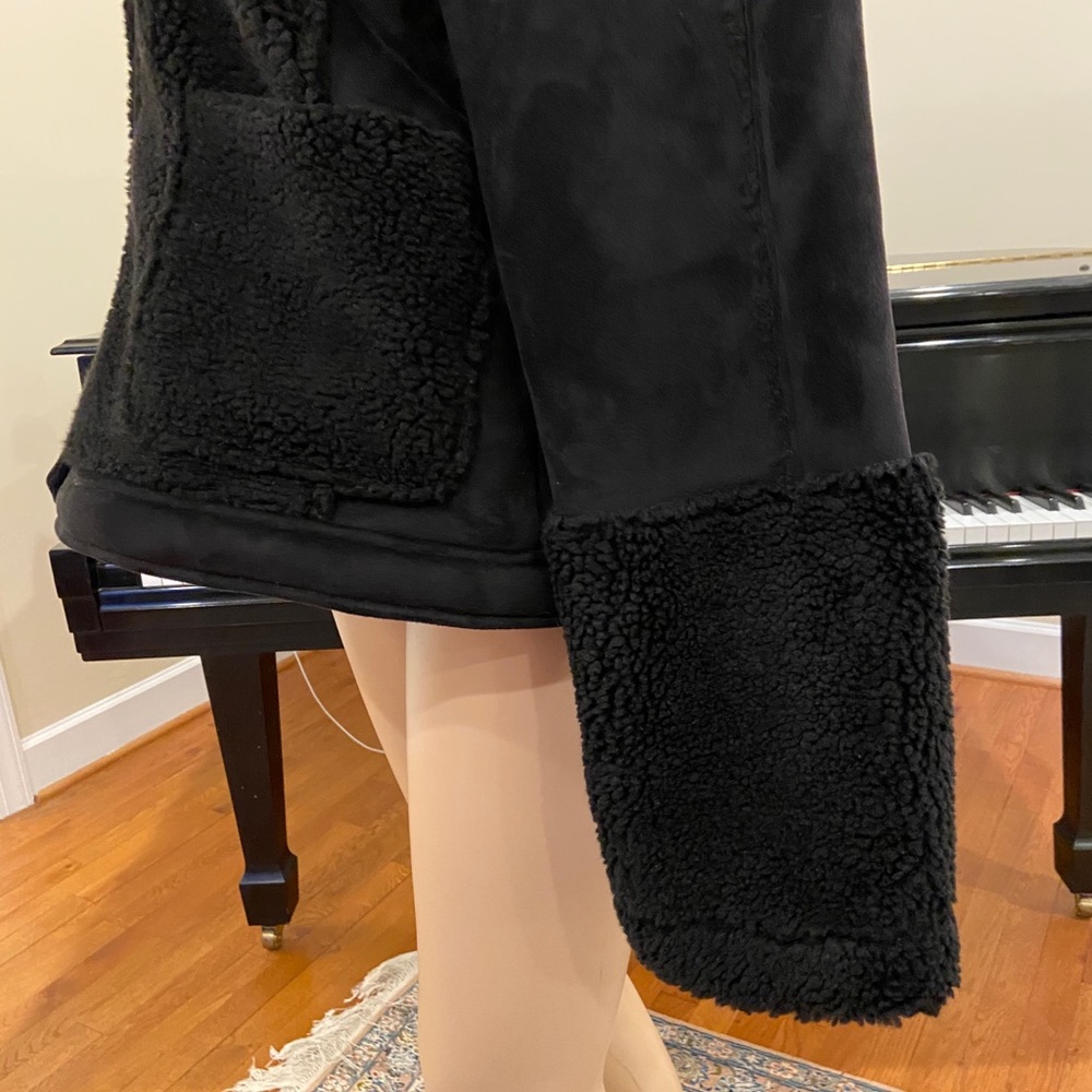 NWT Luxury Winter Minimalist Catherine Malandrino Faux Shearling  Jacket - Picture 11 of 16